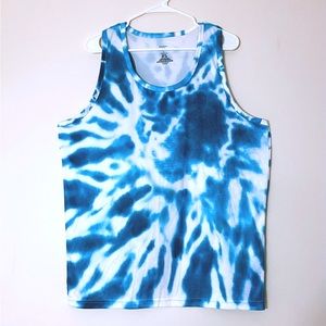 Coastal Swell Men’s Tie Dye Tank Top Size XL with UPF 50